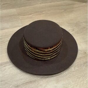 1970s-80s Deborah New York Wool Sequin Hat